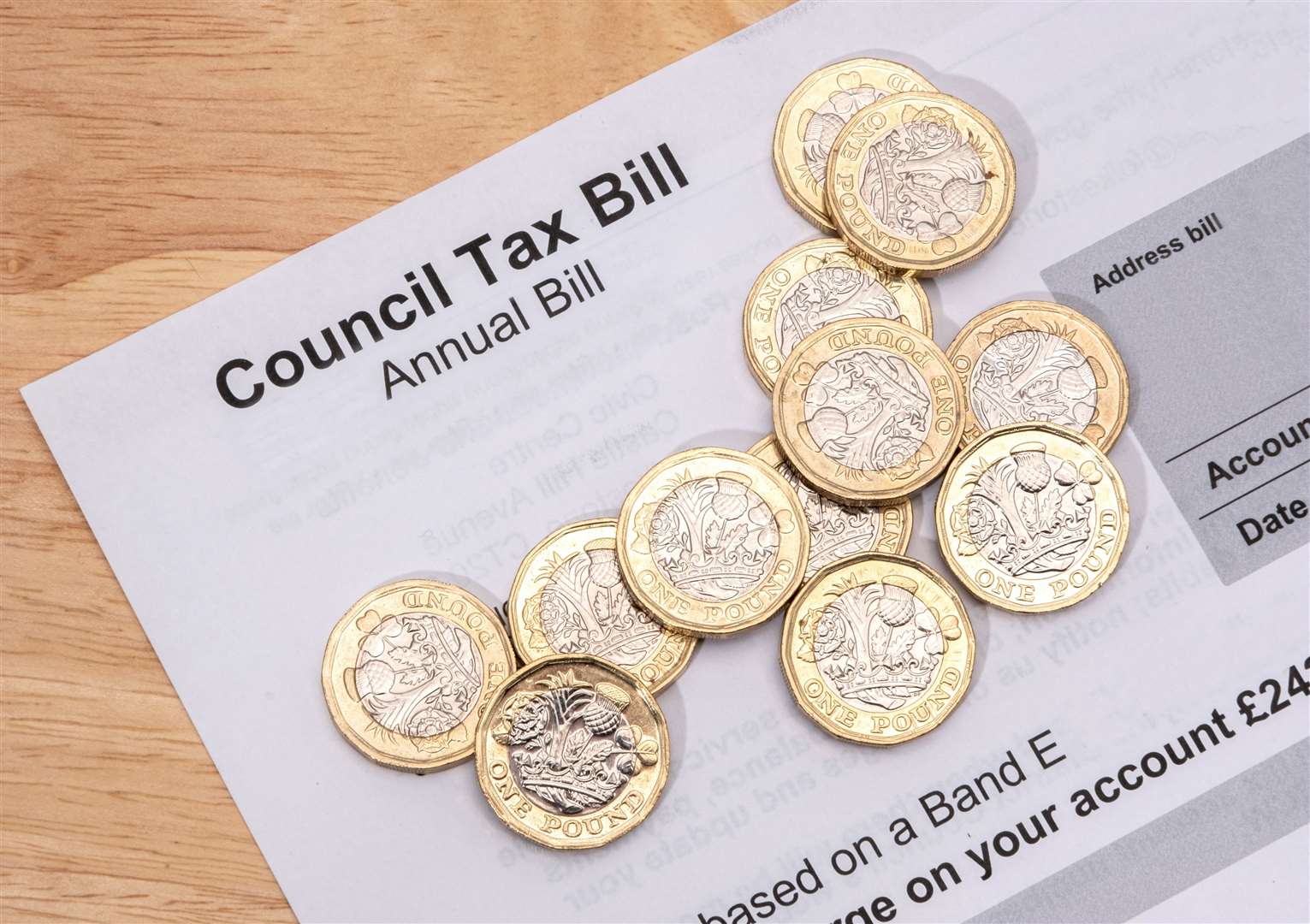 Council tax payments will go up for most households in April. Image: Stock photo.